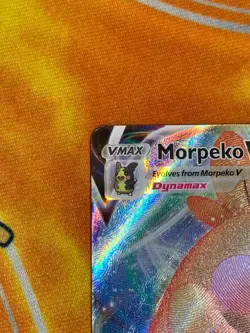 C1041 POKEMON TCG MORPEKO VMAX NM CARD HOLO #080 SWORD SHIELD RARE - Image 3