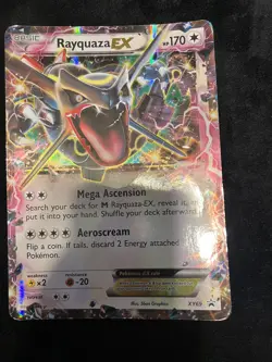 Pokemon TCG Rayquaza EX Shiny Black Star Promo Card XY69 HP - Image 1