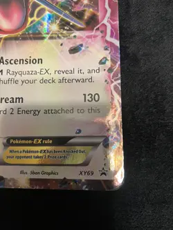 Pokemon TCG Rayquaza EX Shiny Black Star Promo Card XY69 HP - Image 5