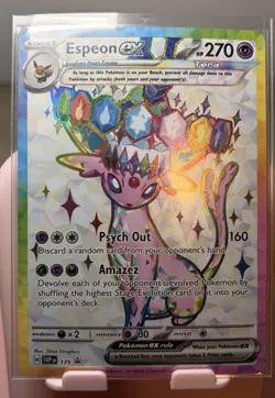 Pokemon TCG Espeon 175 SVP Promo Scarlet Violet 151 Holo NM Near Mint - Image 1