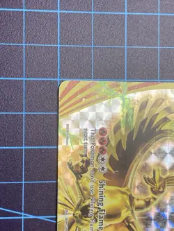 Pokemon TCG Ho-Oh Break XY154 Black Star Promo Card Moderate - Heavy Played - Image 5