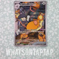 Pokemon Card Team Rockets Raticate 202/182 Scarlet Violet Destined Rivals LP - Image 1