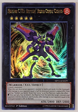 Yugioh - Number C105: Battlin' Boxer Comet Cestus - MP14-EN029 - 1st - NM, 2014 - Image 1