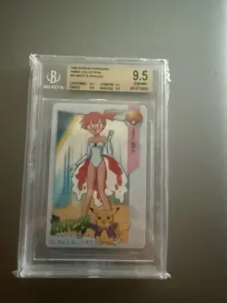 Misty & Pikachu #23 Pokemon Carddass Anime Collection Bandai Vending Card BGS9.5 - Image 1