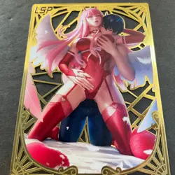WES - Goddess Story Gold METAL Card - Serial Number #065/200! Zero Two 2 Anime - Image 4