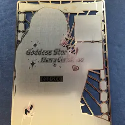 WES - Goddess Story Gold METAL Card - Serial Number #20/ 200! Anime Girl Bikini - Image 5