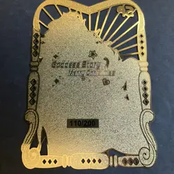WES - Goddess Story Gold METAL Card - Serial Number #110/200! Anime Girl - Image 5