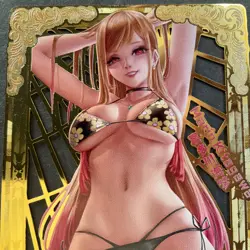 WES - Goddess Story Gold METAL Card - Serial Number #094/200! Marin Dress Up - Image 2