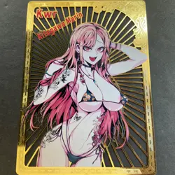 WES - Goddess Story Gold METAL Card - Serial Number #113/200! Marin Dress Up - Image 1