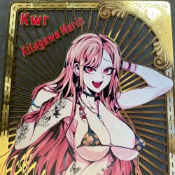 WES - Goddess Story Gold METAL Card - Serial Number #113/200! Marin Dress Up - Image 2
