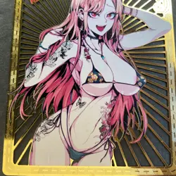 WES - Goddess Story Gold METAL Card - Serial Number #113/200! Marin Dress Up - Image 3