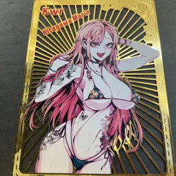 WES - Goddess Story Gold METAL Card - Serial Number #113/200! Marin Dress Up - Image 4