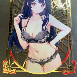 WES - Goddess Story Gold METAL Card - Random Serial Number #/200! Hoshino Bikini - Image 3