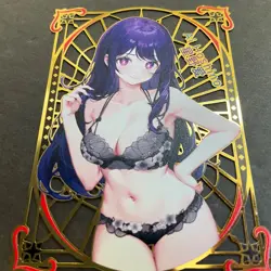 WES - Goddess Story Gold METAL Card - Random Serial Number #/200! Hoshino Bikini - Image 4