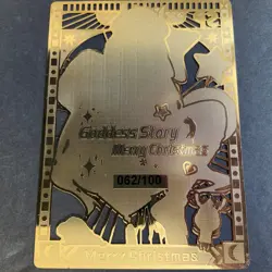 WES - Goddess Story Gold METAL Card - Serial Number #062/100! Anime Bikini - Image 5