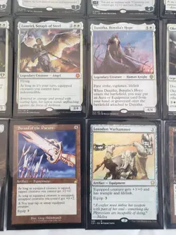 Custom Mono White EQUIPMENT Commander Deck Zamriel Seraph of Steel Magic Cards - Image 5