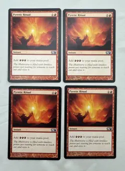 Pyretic Ritual x4 MTG Core Set 2011 M11 4x Magic Excellent Light Play EX LP - Image 1