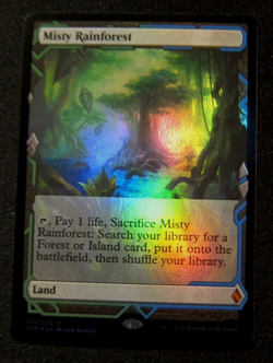 MTG FOIL MISTY RAINFOREST Land Zendikar Rising Expeditions - Image 1