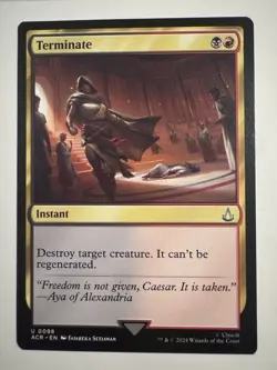 Terminate - Universes Beyond: Assassin's Creed (ACR) MTG Magic NM/M - Image 1
