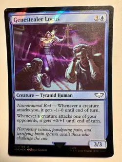 MTG Genestealer Locus (21u/658) Warhammer 40,000 LP FOIL- SURGE - Image 1