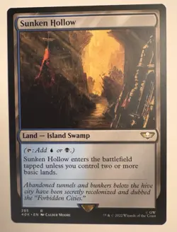 1x Sunken Hollow | Warhammer 40K | MTG Magic Cards - Image 1