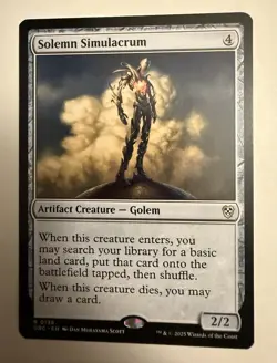 Solemn Simulacrum NM MTG Aetherdrift DFT DRC Magic - Image 1