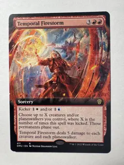 1x Temporal Firestorm ~ Extended Art NM-Mint, English Dominaria United MTG Magic - Image 1