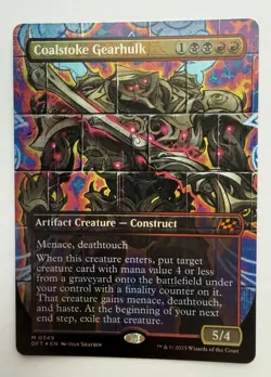 Coalstoke Gearhulk (Borderless) Foil [Aetherdrift] Magic MTG - Image 1