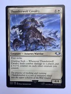 MTG Warhammer 40K U Thunderwolf Cavalry #016 - Image 1