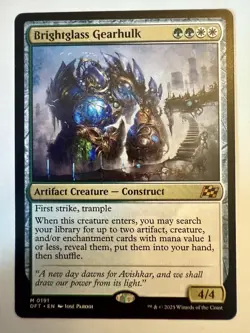 MTG Magic the Gathering Brightglass Gearhulk (191/568) Aetherdrift NM - Image 1