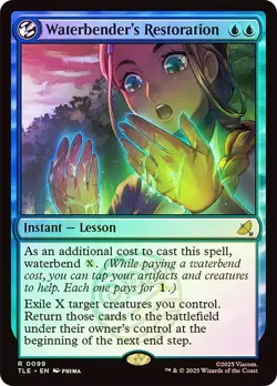 Waterbender's Restoration Foil Avatar: The Last Airbender NM MTG - Image 1