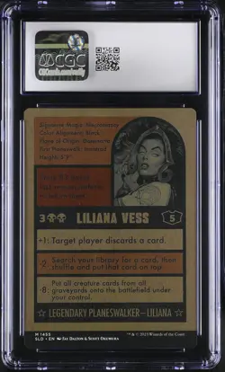 LILIANA VESS Secret Lair Mythic Baseballing CGC 8.5 MTG [Nostalgium] - Image 2