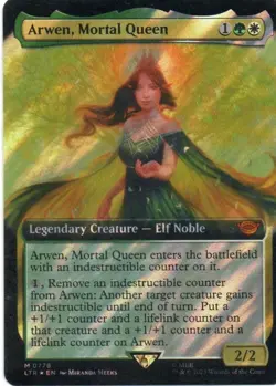 MTG: TLoTR: Surge Foil Extended Art Arwen, Mortal Queen: LP Condition - Image 1