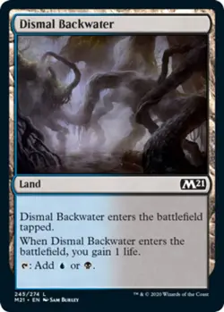 Dismal Backwater Light Play, English Magic the Gathering MTG Core Set 2021 - Image 1