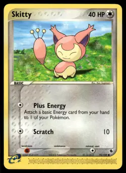 Pokemon TCG Ruby and Sapphire #70/109 Skitty LP - Image 1