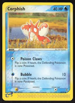 Pokemon TCG Dragon #52/97 Corphish LP - Image 1