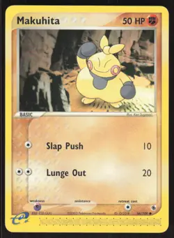 Pokemon TCG Ruby and Sapphire #56/109 Makuhita - 56109 LP - Image 1