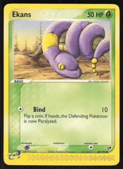 Pokemon TCG Sandstorm #64/100 Ekans LP - Image 1
