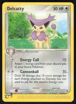 Pokemon TCG Ruby and Sapphire #29/109 Delcatty LP - Image 1