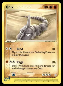 Pokemon TCG Sandstorm #71/100 Onix LP - Image 1