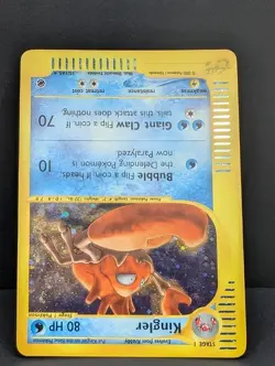 Kingler 015/165 Expedition Base Set Holo Rare Pokemon TCG Nintendo e-reader LP - Image 4