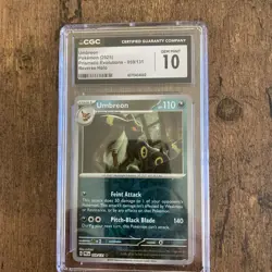 2025 Pokemon Umbreon Reverse Holo Prismatic Evolutions 059/131 CGC 10 GEM MINT - Image 1