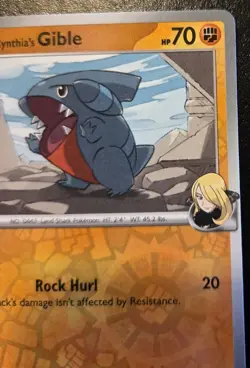 Cynthia's Gible 102/182 Reverse Holo Common Destined Rivals Pokemon TCG - Image 3