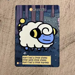 Pokiebubies V2 1st Edition Mareepie 146 Pokemon Fan Art Card Set 2 Chef Mareep - Image 1
