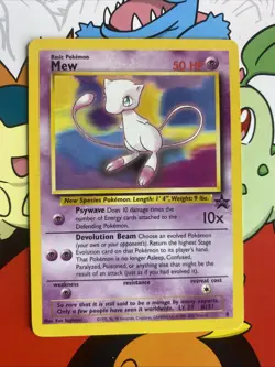 Mew Black Star Promo 8 Pokemon Cards WoTC LP/NM - Image 1