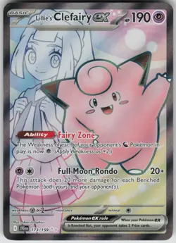 Pokemon Lillie's Clefairy ex - Ultra Rare SV09: Journey Together 173/159 NM - Image 1