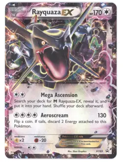 2015 Pokemon XY Black Star Promo Rayquaza EX #XY69 - Image 1