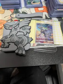 Pokemon S-Chinese Card CSMC Zekrom With Keychain Card Guard Display - Image 1