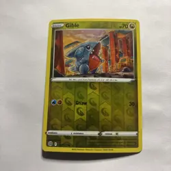 Pokemon TCG Gible Brilliant Stars 107/172 Reverse Holo Common - Image 1