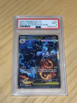 2025 Pokemon PFL EN Mega Charizard x EX SIR PSA 9 Mint #125 - Image 2